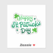 Happy Saint Patrick's Day Sticker (Vel)