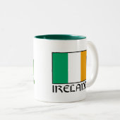 Happy Saint Patrick's Day Tweekleurige Koffiemok (Voorkant rechts)