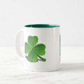 Happy Saint Patrick's Day Tweekleurige Koffiemok (Voorkant links)