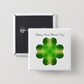 Happy Saint Patrick's Day Vierkante Button 5,1 Cm (Voorkant /achterkant)