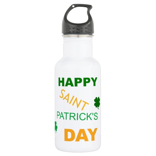 Happy Saint Patrick's Day Waterfles (Voorkant)