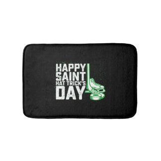 Happy Saint Pet Trick's Day Ice Hockey St Patricks Badmat
