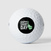 Happy Saint Pet Trick's Day Ice Hockey St Patricks Golfballen (Voorkant)