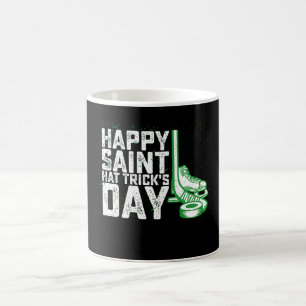 Happy Saint Pet Trick's Day Ice Hockey St Patricks Koffiemok
