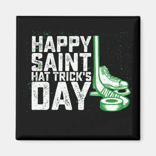Happy Saint Pet Trick's Day Ice Hockey St Patricks Magneet