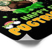 Happy Saint Pugtruc Day - Fun St Patrick Day Pug Poster (Hoek)