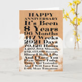 Happy Salt 8e bruiloft Jubileum Kaart (Gele Bloem)