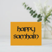 Happy Samhain Briefkaart (Staand voorkant)