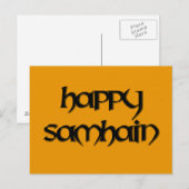 Happy Samhain Briefkaart (Voorkant / Achterkant)