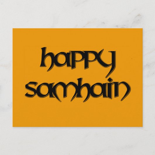 Happy Samhain Briefkaart (Voorkant)