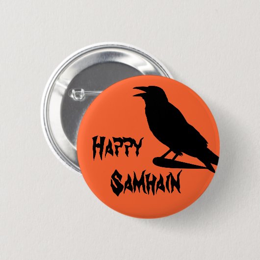 Happy Samhain Button (Voorkant /achterkant)