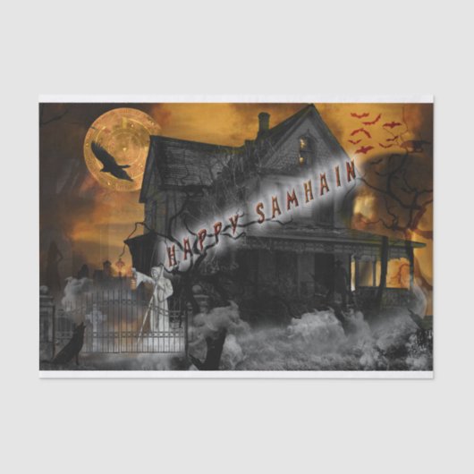 Happy Samhain Tissuepapier (Voorkant)