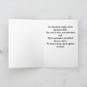 Happy Samhain Wenskaart Kaart (Binnen)