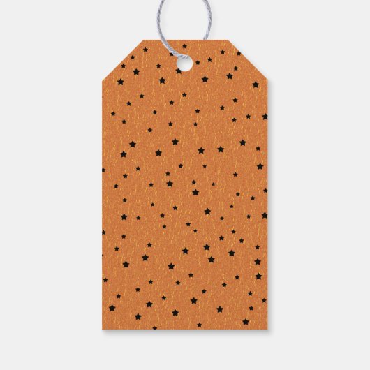 Happy Samhain Witch Hat Stars Magic Wiccan Cadeaulabel (Achterkant)