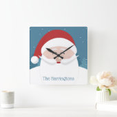 Happy Santa aangepaste wandklokken (Huis)