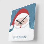 Happy Santa aangepaste wandklokken (Hoek)