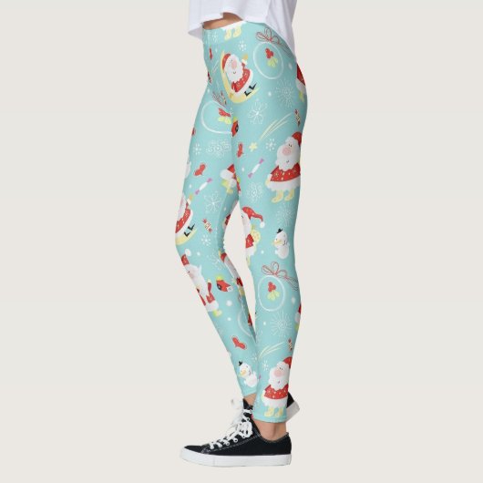 Happy Santa and Frosty Leggings (Links)