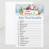 happy santa Baby word scramble game (Voorkant / Achterkant)