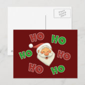 Happy Santa Briefkaart (Voorkant / Achterkant)