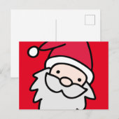 Happy Santa Briefkaart (Voorkant / Achterkant)