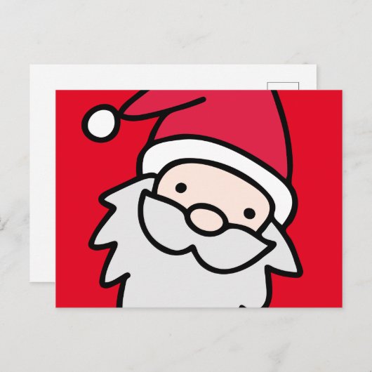 Happy Santa Briefkaart (Voorkant / Achterkant)