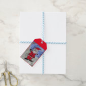 Happy Santa Cadeaulabel (Met Touw)