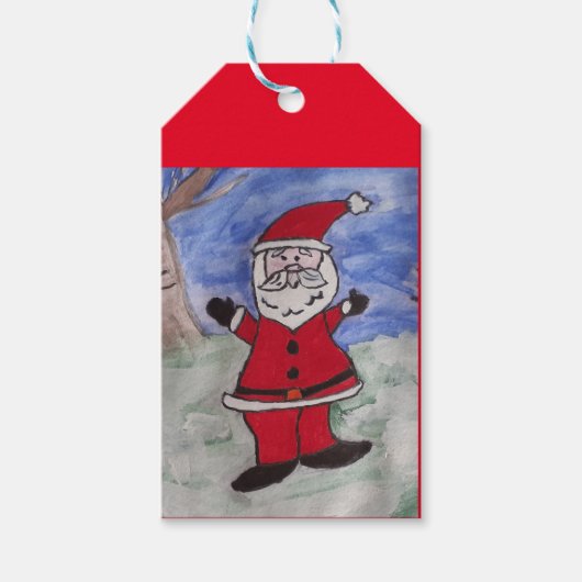 Happy Santa Cadeaulabel (Voorkant)