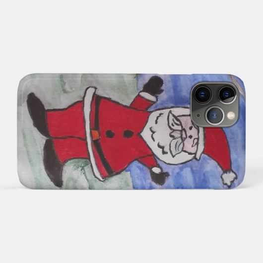 Happy Santa Case-Mate iPhone Case (Achterkant (horizontaal))