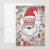 Happy Santa Christmas Gift Kaart (Voorkant / Achterkant)