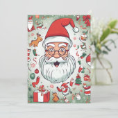 Happy Santa Christmas Gift Kaart (Staand voorkant)