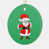 Happy Santa Claus baby Keramisch Ornament (Links)