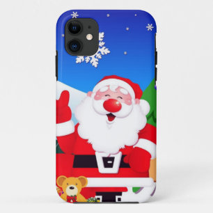 Happy Santa Claus Cartoon Case-Mate iPhone Case