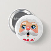 Happy Santa Claus Cartoon Ronde Button 5,7 Cm (Voorkant /achterkant)