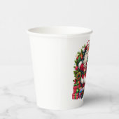 Happy Santa Claus Christmas Papieren Bekers (Rechts)