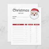 Happy Santa Claus Head - kerstcadelijstprogramma's (Voorkant / Achterkant)