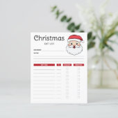 Happy Santa Claus Head - kerstcadelijstprogramma's (Staand voorkant)