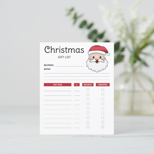 Happy Santa Claus Head - kerstcadelijstprogramma's (Staand voorkant)