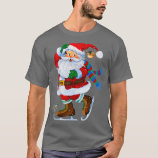 happy Santa Claus Ice Skaterkerst T-shirt