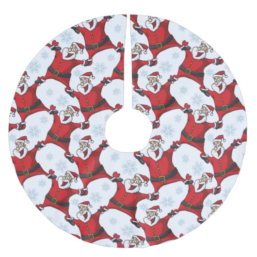 Happy Santa Claus Kerstboom Rok (Voorkant)