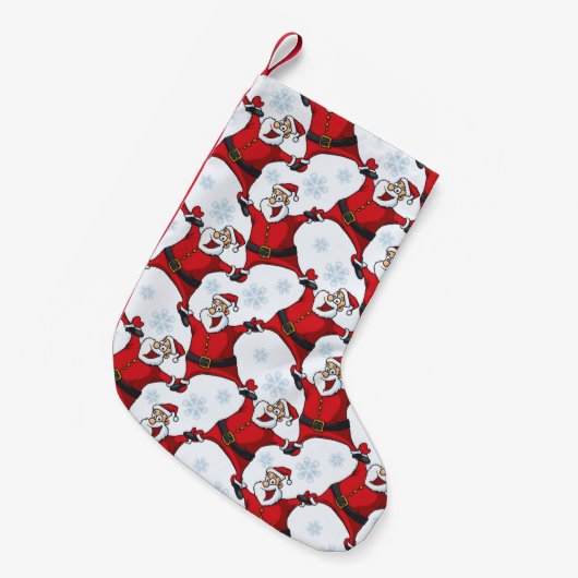 Happy Santa Claus Kleine Kerstsok (Voorkant (Hangend))