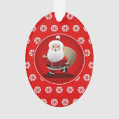 Happy Santa Claus Ornament (achterkant)