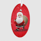 Happy Santa Claus Ornament (voorkant)