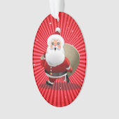 Happy Santa Claus Ornament (voorkant)