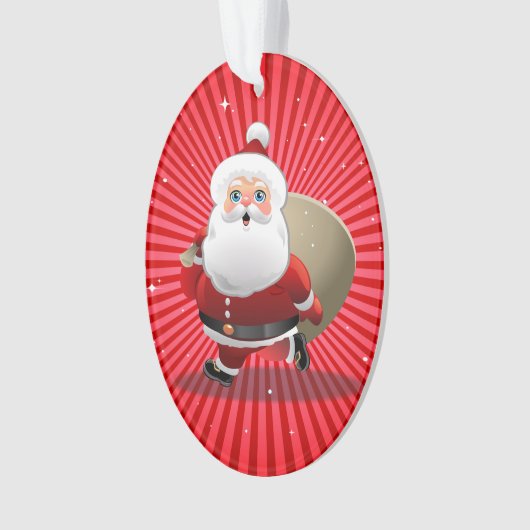 Happy Santa Claus Ornament (voorkant)