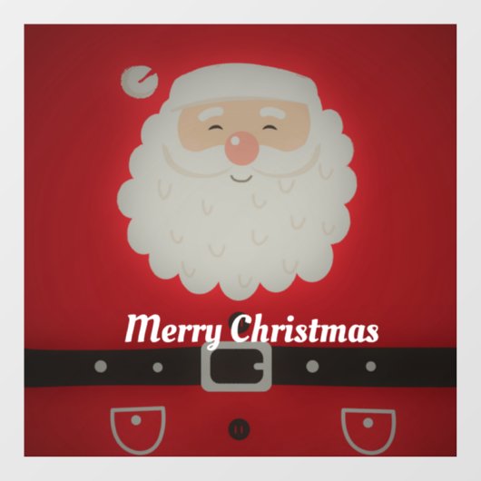 Happy Santa Claus Raamsticker (Vel)
