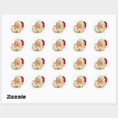  Happy Santa Claus Ronde Sticker (Vel)