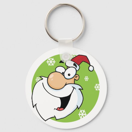 Happy Santa Clause T-shirts en cadeautjes Sleutelhanger (Voorkant)