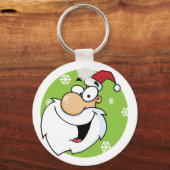 Happy Santa Clause T-shirts en cadeautjes Sleutelhanger (Voorkant)