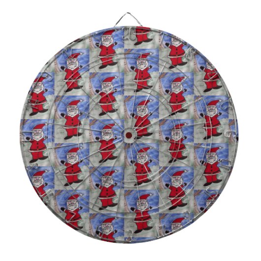 Happy Santa Dartbord (Voorkant)