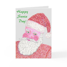 Happy Santa Day Santa Claus-Wenskaarten